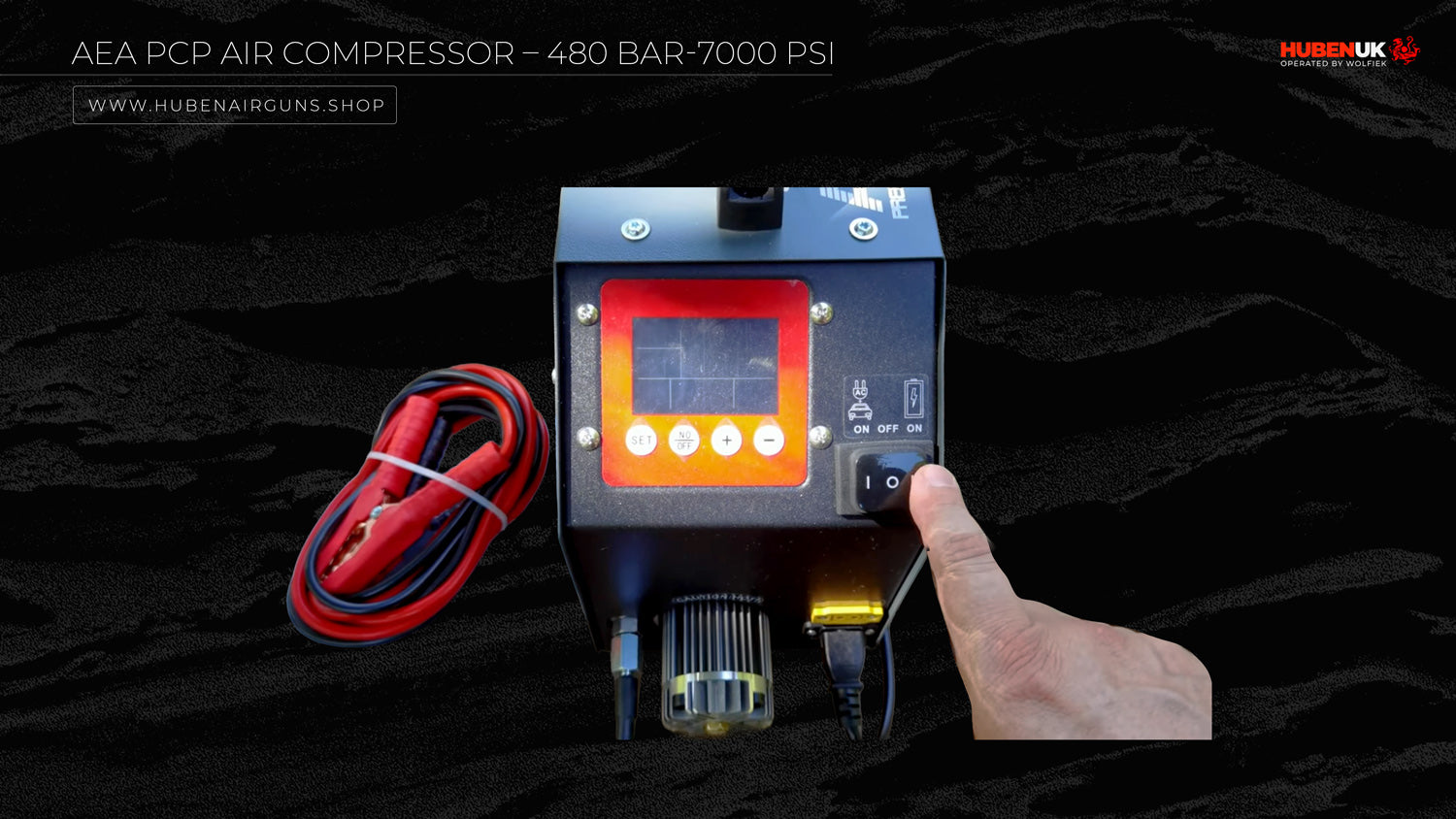 AEA PCP Air Compressor – 480 BAR/7000 PSI use demonstration