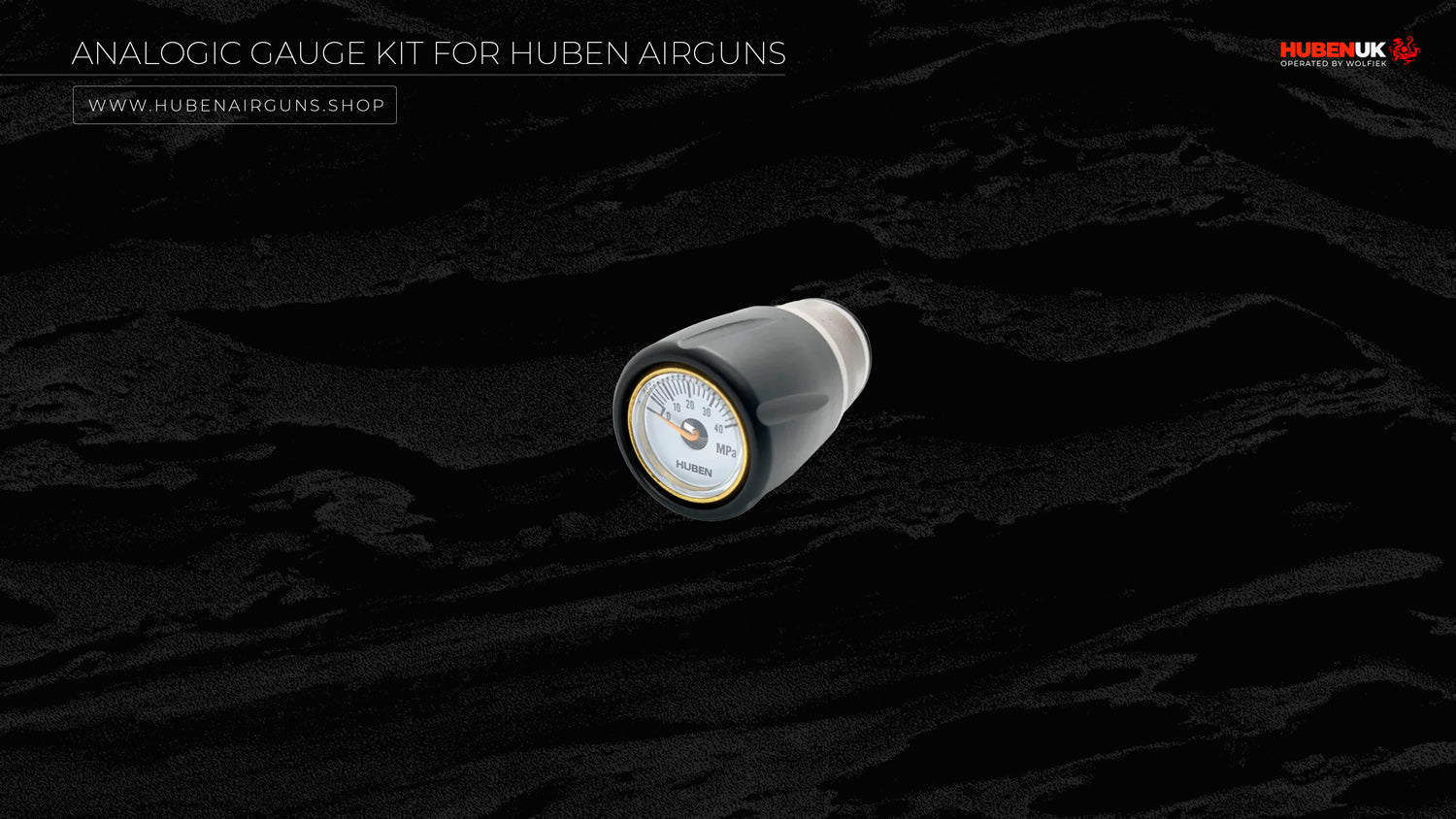 Analogic Gauge Kit for Huben Airguns gauge from the side