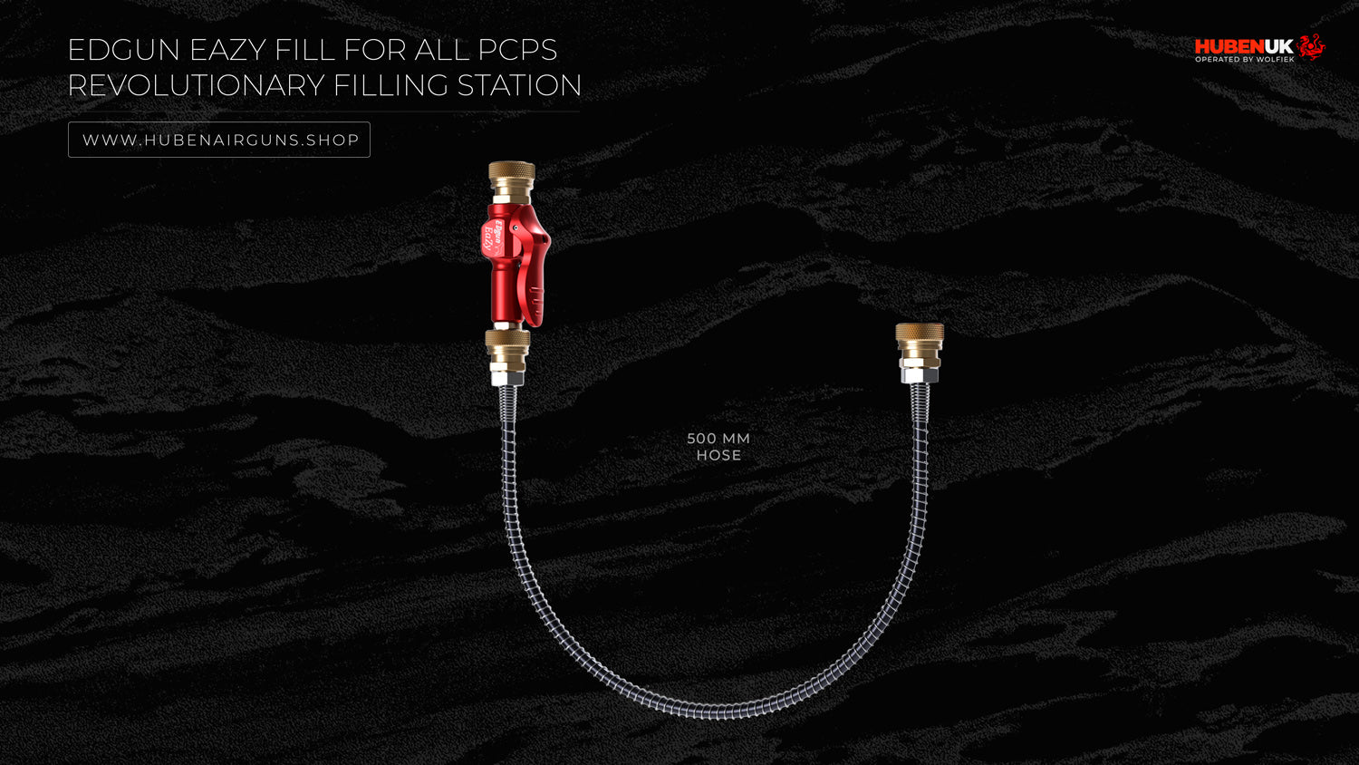 EDgun EaZy Fill for all PCPs – Revolutionary Filling Stationwith 1/8" Female Connector and 500mm Hose
