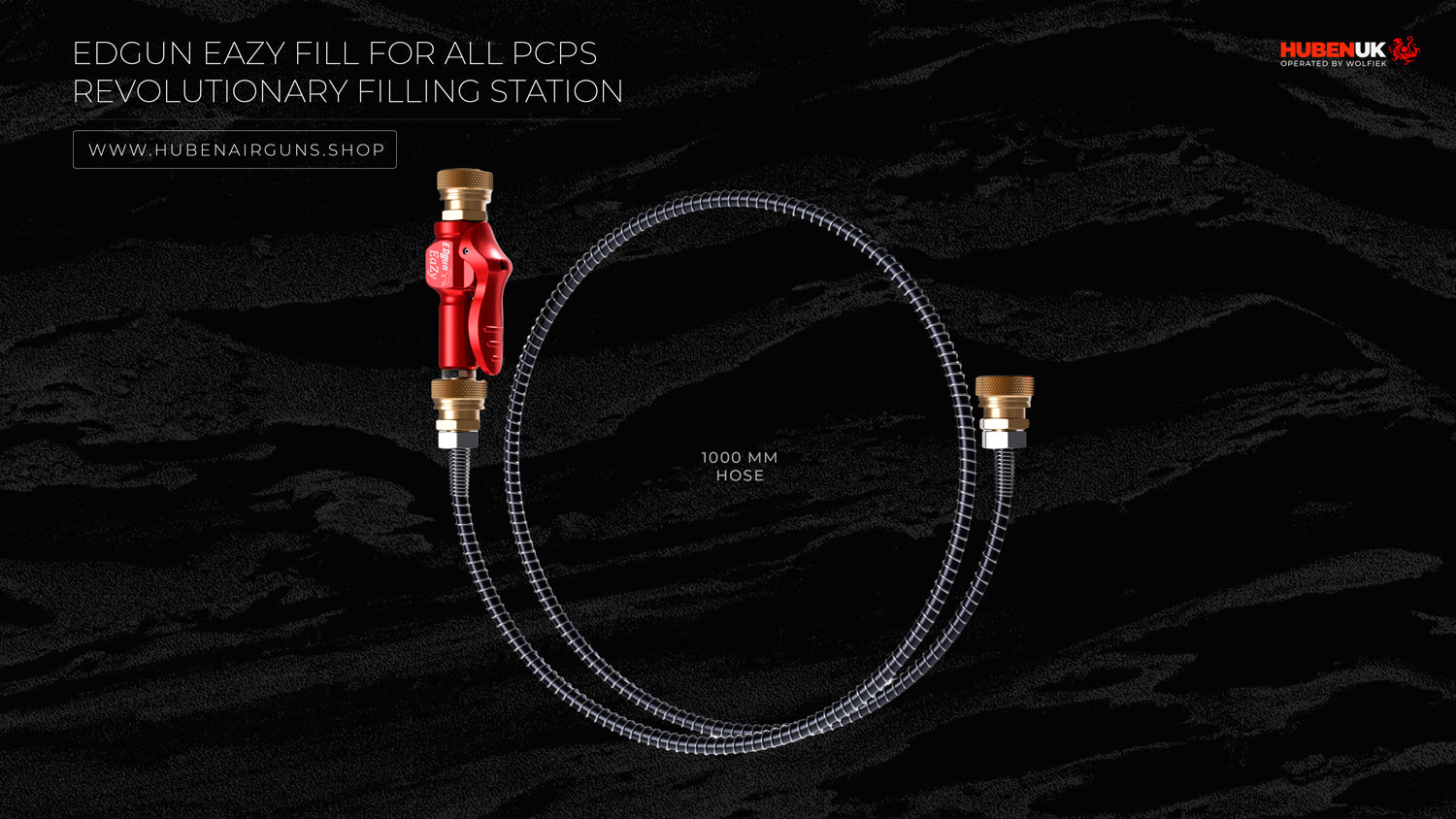 EDgun EaZy Fill for all PCPs – Revolutionary Filling Station with 1/8" Female Connector and 1000mm Hose