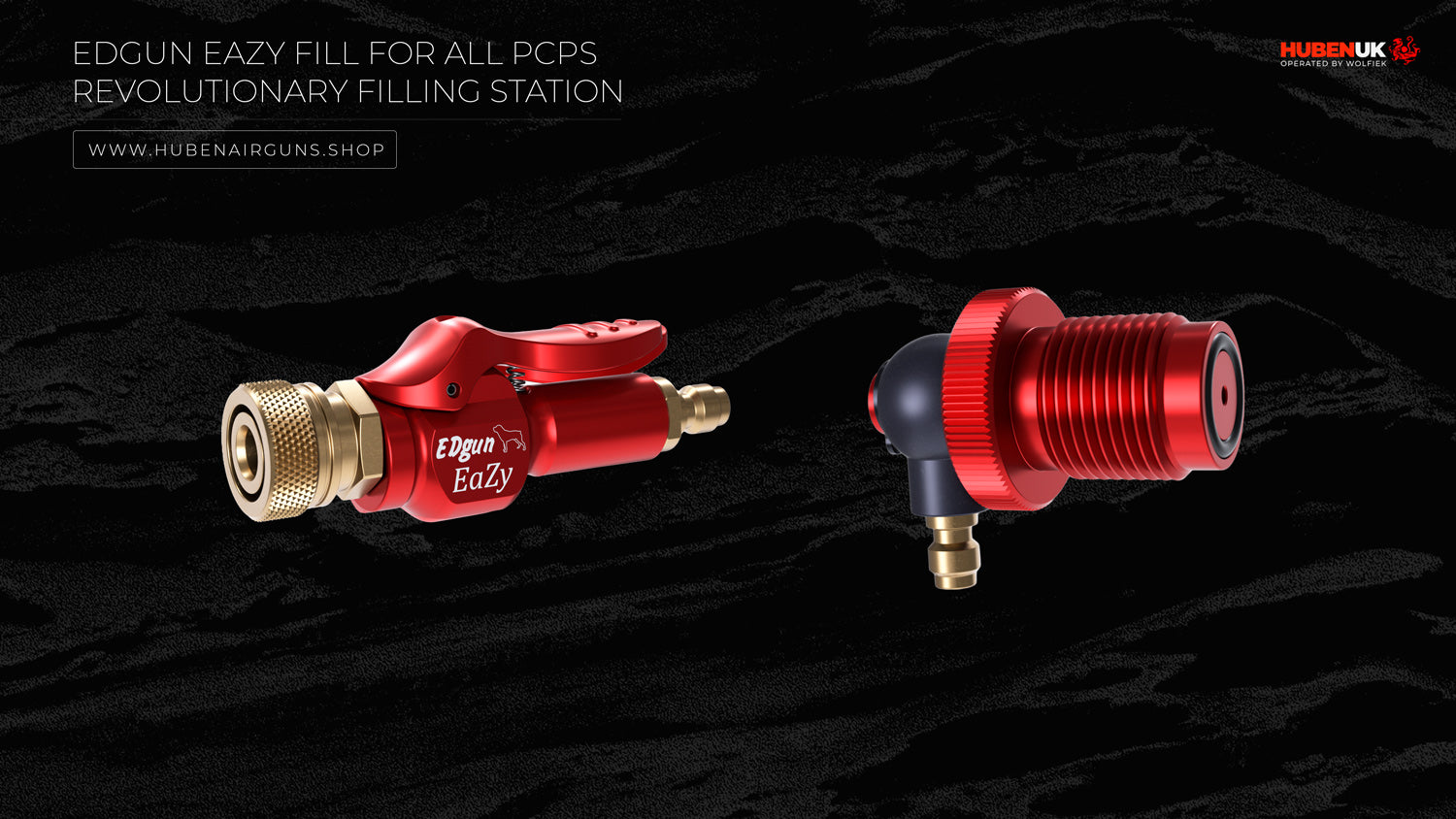 EDgun EaZy Fill for all PCPs – Revolutionary Filling Station 1/8" Female Connector and Bottle Plug