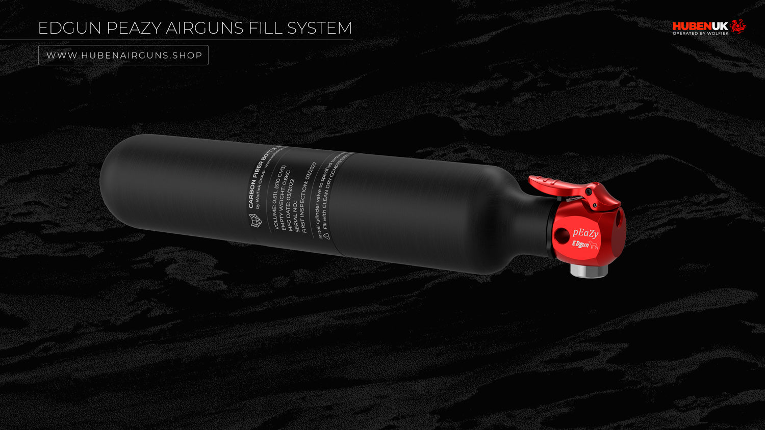 EDgun pEaZy Airguns Fill System 500cc Bottle with Foster Female Connector