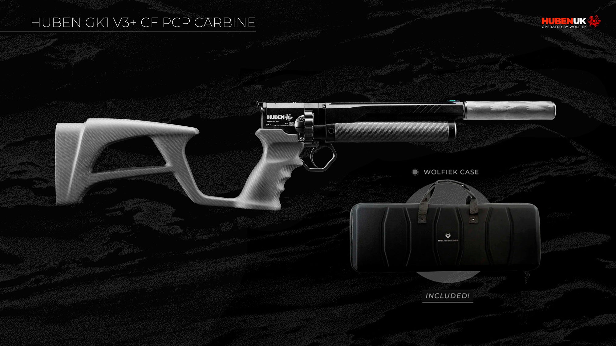 Huben GK1 V3+ CF PCP Carbine