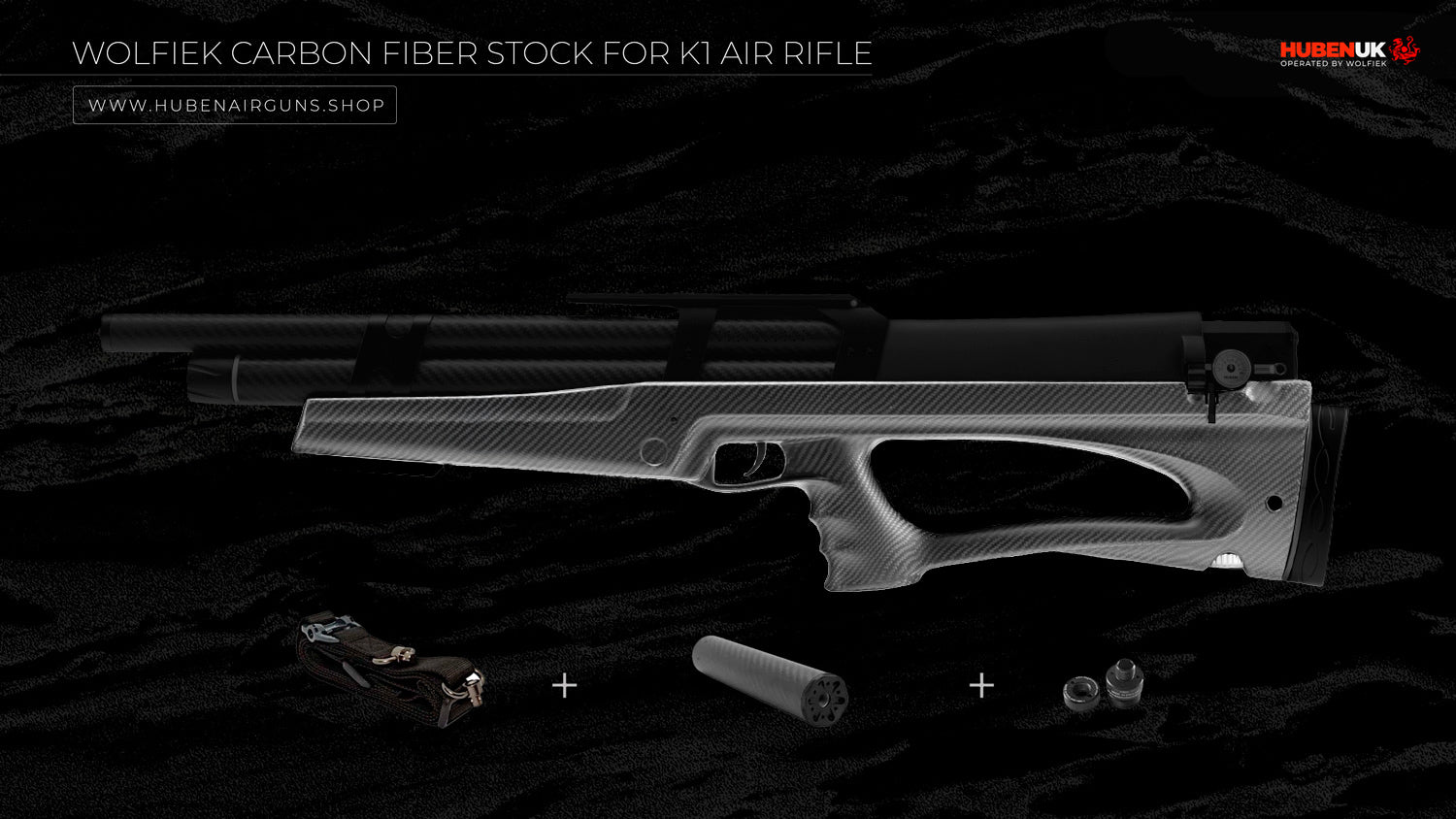 Wolfiek Carbon Fiber Stock for K1 Air Rifle