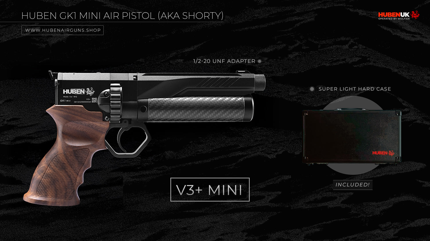 Huben GK1 V3+ Mini Air Pistol (aka Shorty)