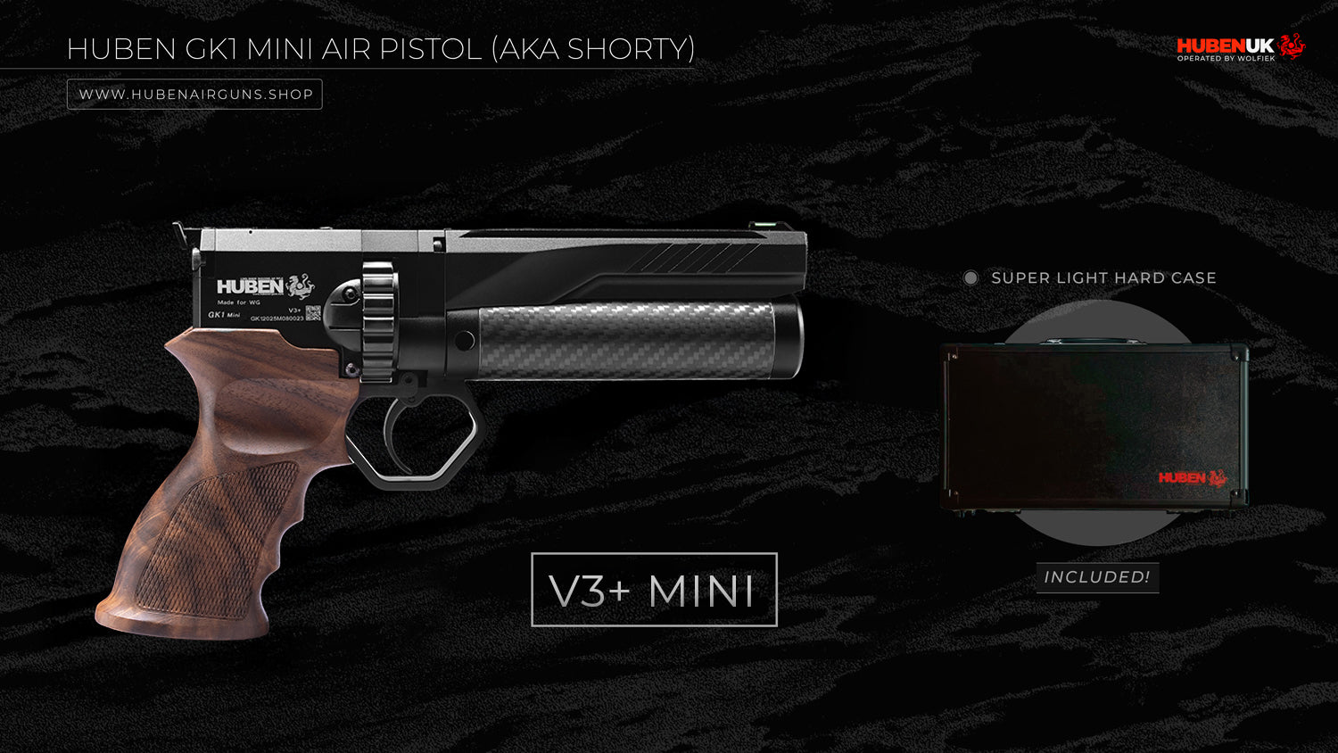 Huben GK1 V3+ Mini Air Pistol (aka Shorty)