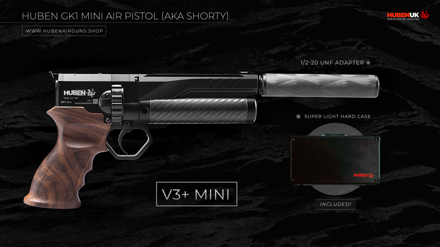 Huben GK1 V3+ Mini Air Pistol (aka Shorty)