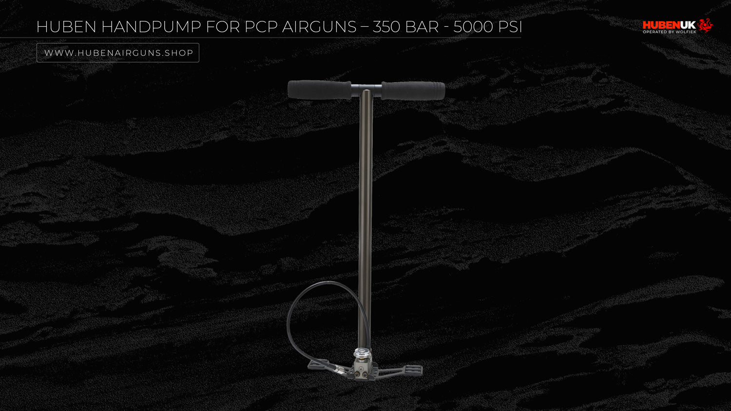 Huben PCP handpump 350BAR 5000 PSI compact air recharge