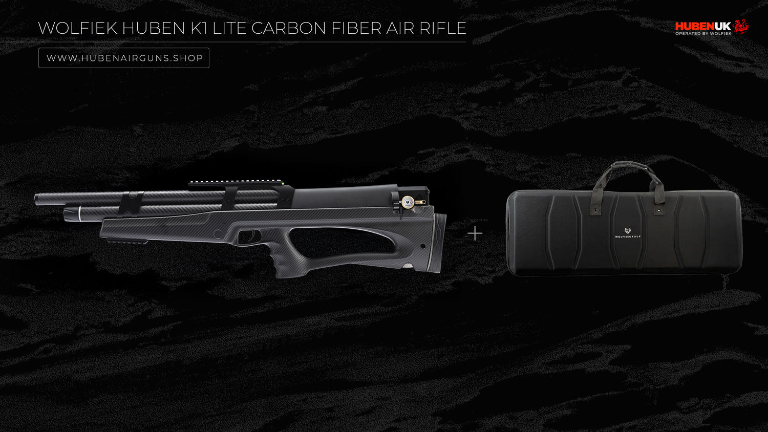 Wolfiek Huben K1 Lite Carbon Fiber Air Rifle · Cal .30 (7.62mm)