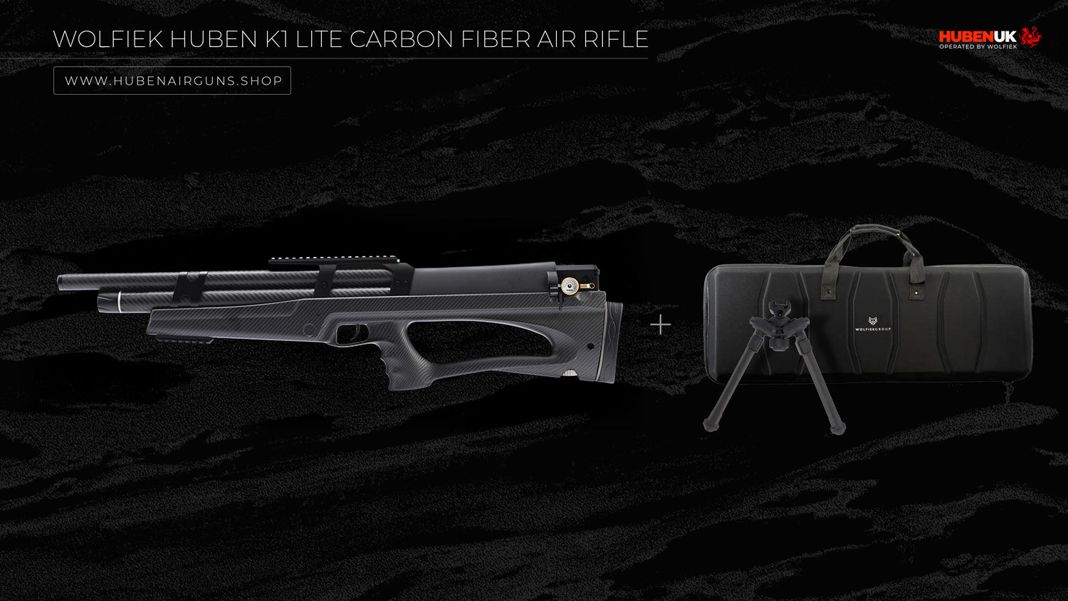 Wolfiek Huben K1 Lite Carbon Fiber Air Rifle · Cal .30 (7.62mm)