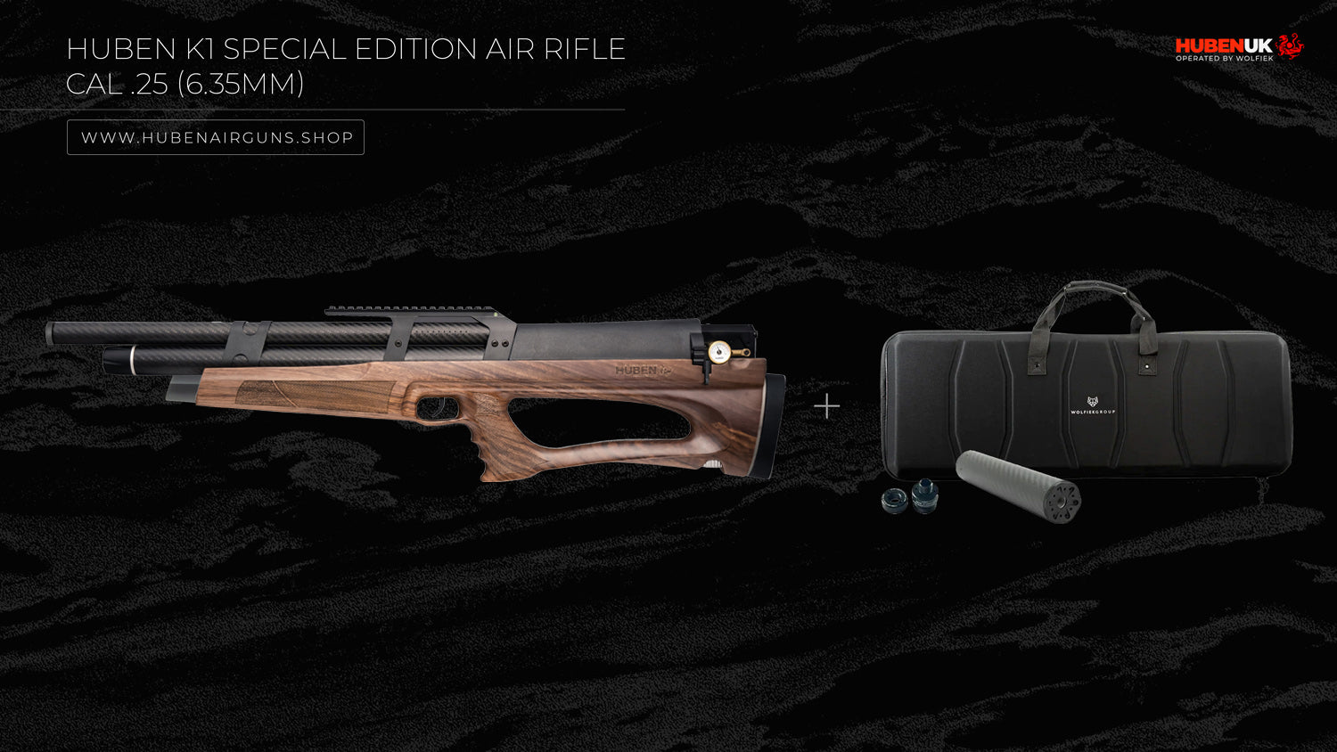 Huben K1 Special Edition Air Rifle · Cal .25 (6.35mm)