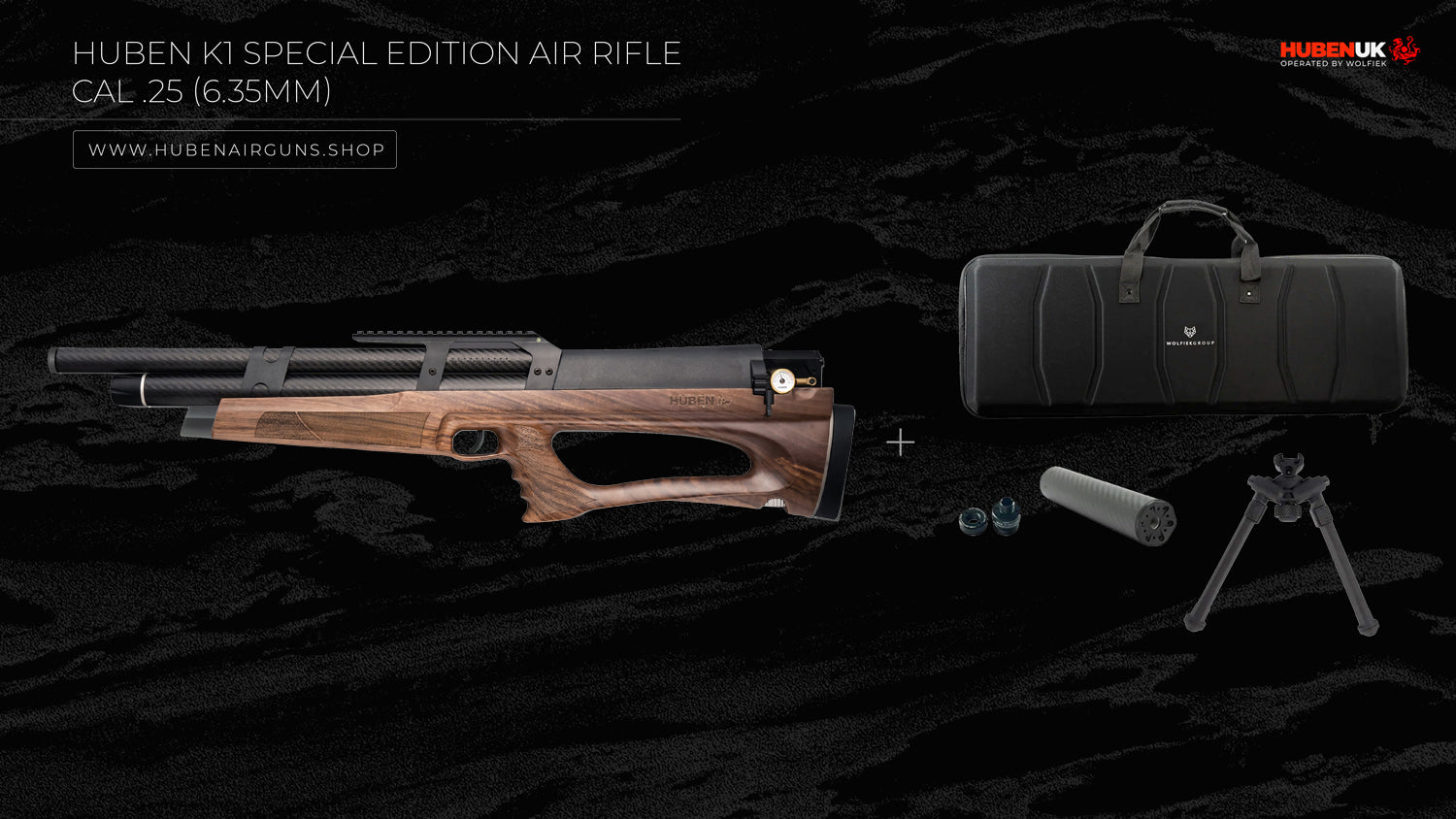 Huben K1 Special Edition Air Rifle · Cal .25 (6.35mm)