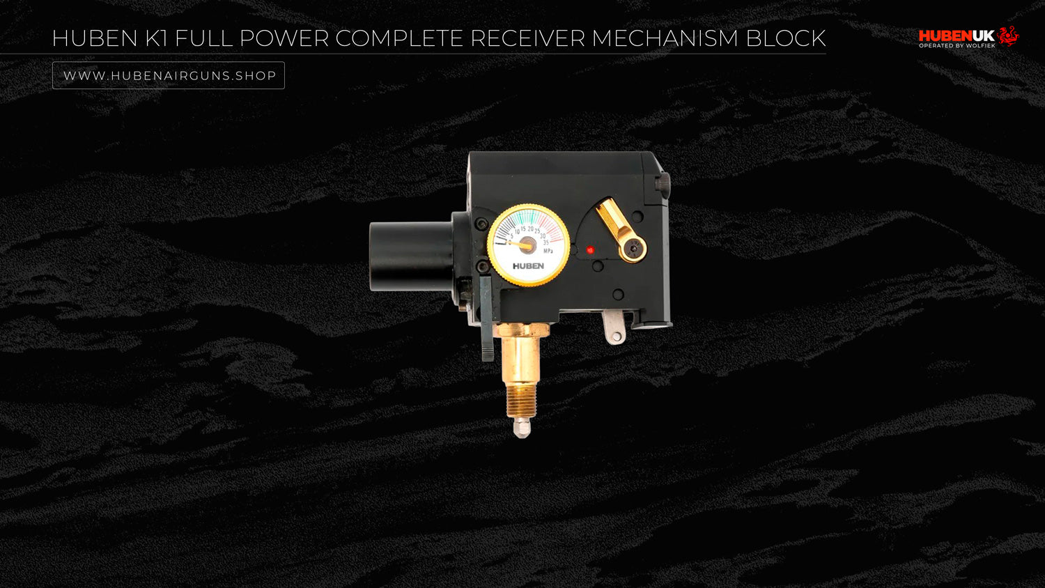 Huben K1 Full Power Complete Receiver Mechanism Block gauge view