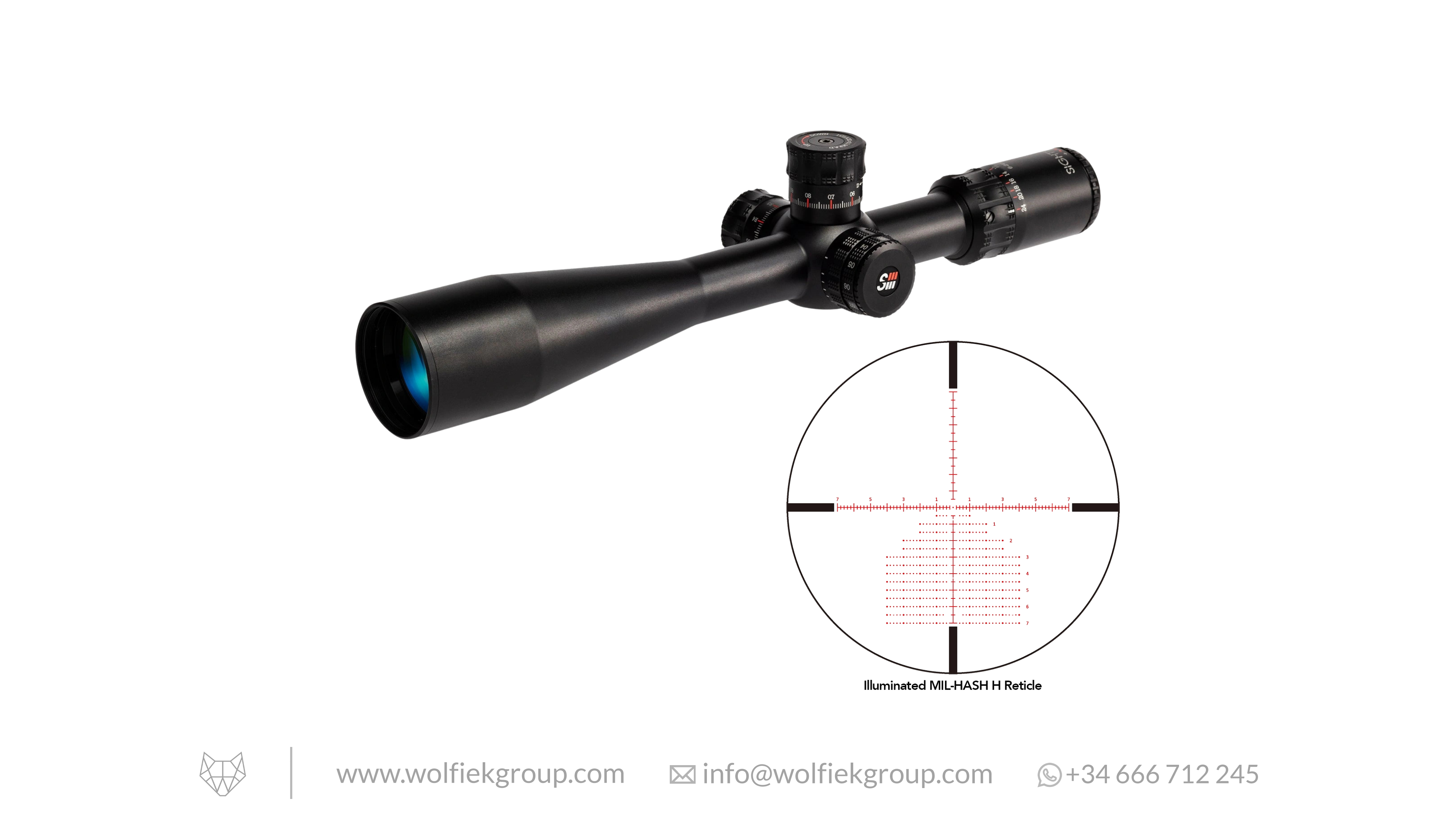 Sightron Riflescope · SIII Precision Long Range FFP 6-24x50 Zero Stop
