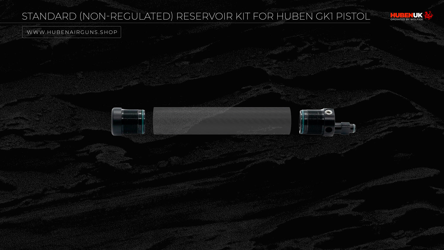 Standard (Non-Regulated) Reservoir Kit for Huben GK1 Pistol horizontal view