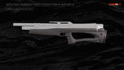 Wolfiek Carbon Fiber Stock for K1 Air Rifle without rail and with buttpad