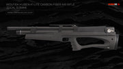 Wolfiek Huben K1 Lite Carbon Fiber Air Rifle - .22 Cal (5.5mm) Only