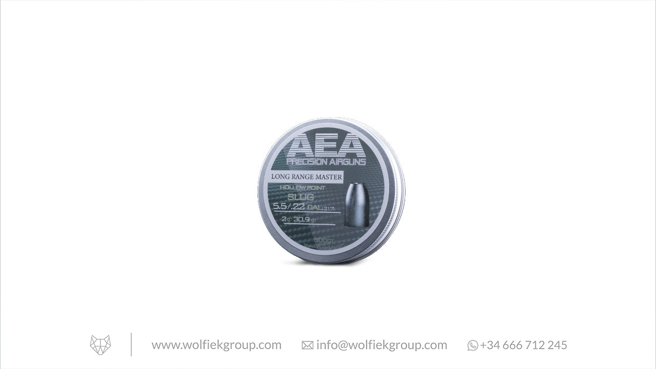 AEA Long Range Master Hollow Point Slugs - Cal .22 (5.5mm) - 2g (30.9gr)