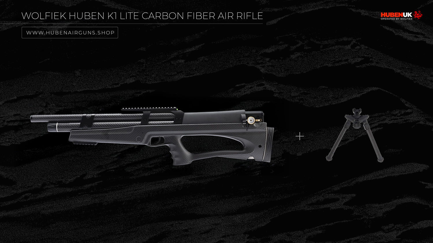 Wolfiek Huben K1 Lite Carbon Fiber Air Rifle · Cal .30 (7.62mm)