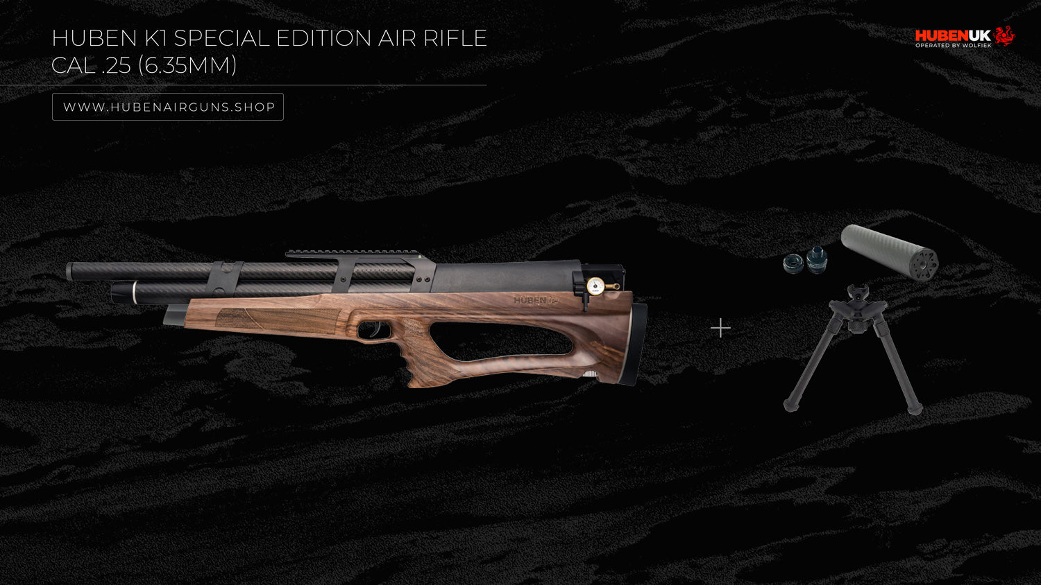 Huben K1 Special Edition Air Rifle · Cal .25 (6.35mm)