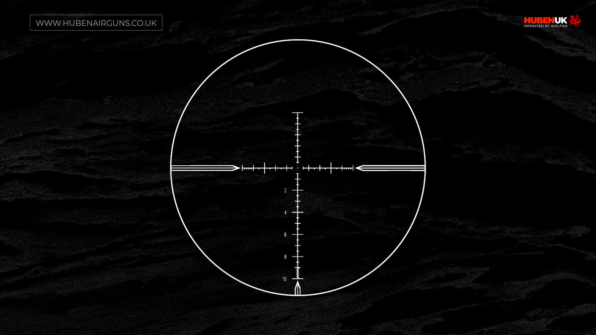 Vector Optics Taurus riflescope 4-24x50 FFP, reticle pattern illustration
