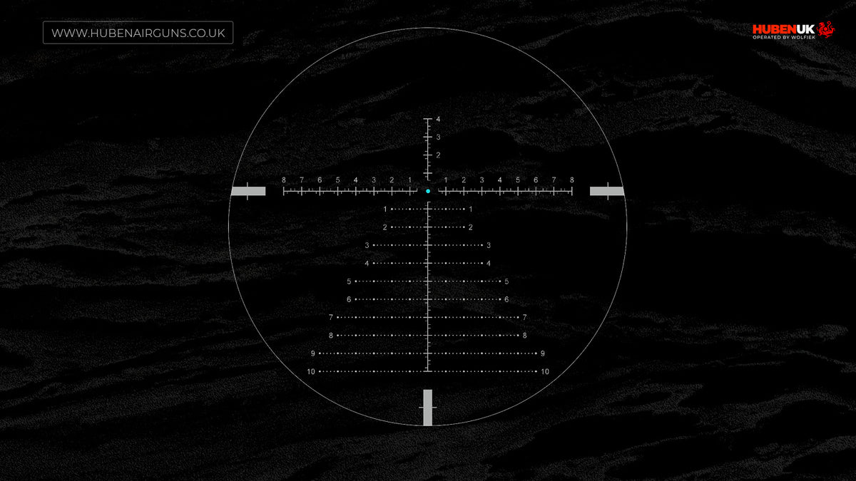 Vector Optics Continental riflescope x6 3-18x50 VCT FFP, reticle pattern illustration